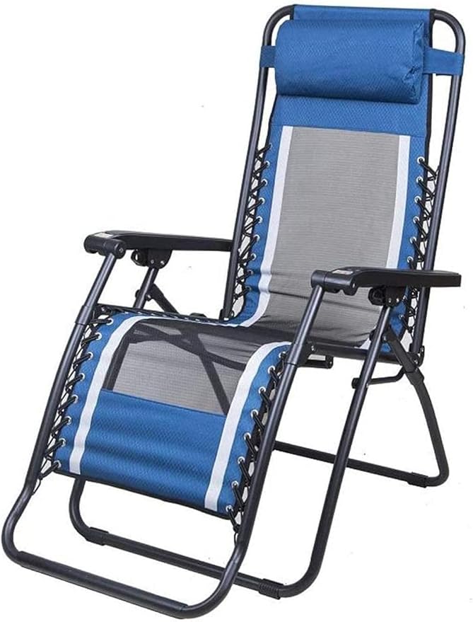 Folding Zero Gravity Chair Padded Patio Lounge Chair Terrace Leisure Recliners Oversized Recliner 350Lbs Capacity for Outdoor Camping Patio Lawn Marri