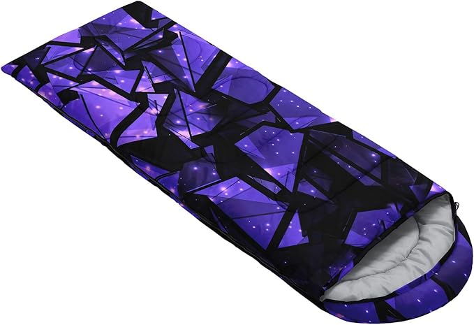 Kids Sleeping Bag for Boys GirlsBasketball Print-Lightweight Warm Portable Outdoor Indoor-Waterproof Cold Weather Resistant Sleeping Bag for Camping Hiking