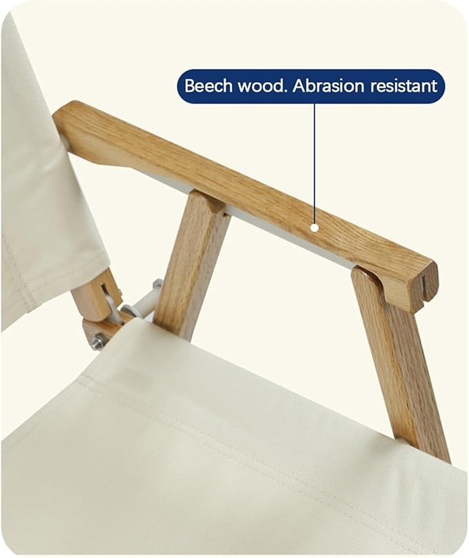 Compatible For Oak Solid Wood Kermit Chair Outdoor Folding Portable Fishing Stool Camping Beach(03)