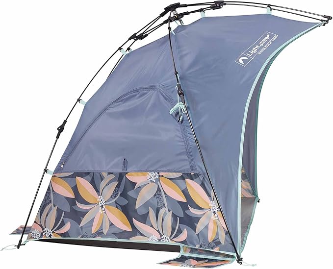 Lightspeed Outdoors Pop-Up Beach Sun Shade Quick Shelter Vintage Floral