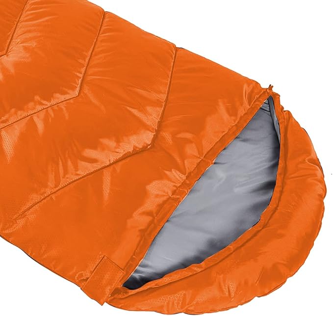 Sleeping Bag 4 Seasons Adults &amp Kids for Camping Hiking Trips Warm Cool WeatherLightweight and Waterproof with Compression BagIndoors Outdoors Activities