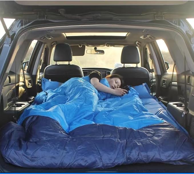 Car Air Mattress for Ford Mustang Mach-E/Puma K2 / Puma ST/Bronco Sport (CX430) Portable Foldable Car Air BedThick Air Bed Travel CampingF normal
