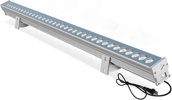 Wrasse Wall Washer Lights Bar Outdoor3000K Sign Lighting Wall Wash Outside 36W Linear Outdoor Landscape Light 38.9 Inches with US Plug 120V for Advertising BillboardsBuilding Commercial Lighting