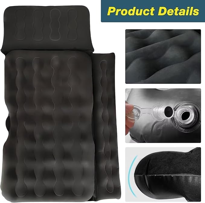 SUV Air Mattress Camping Bed - Car Mattress Back Seat Portable Foldable Car Air Bed SUV Sleeping Pad Car Bed Mattress for Sedan SUV Truck 1#1