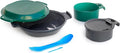 humangear GoKit Deluxe: 7-Tool Lightweight Camping Mess Kit with Portable Insulated Cup Camping Plate Bowl Utensil and Toothpick - Ideal On-The-Go Camping Solution
