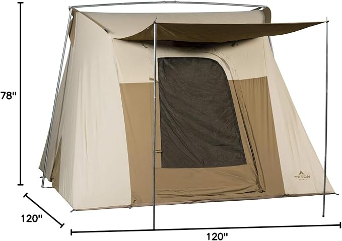 Teton Sports Canvas Tents Tent for Family Camping in All Seasons The Right Shelter for Your Base Camp Waterproof