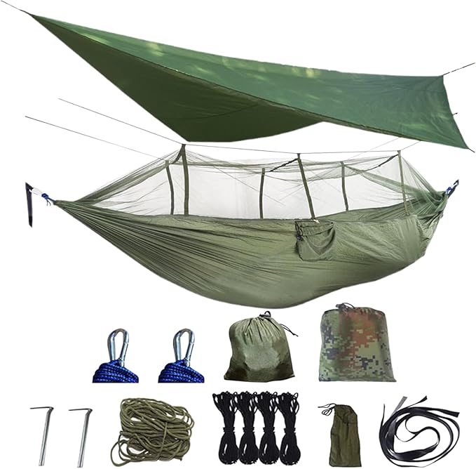 Camping Hammock Net | Keeps Out Fly NetNetting Waterproof Protective Mesh for Backpacking Backyard Garden Hiking Travel Fishing Patio Outdoor Outside