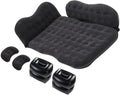 Car Inflatable Mattress Car Camping Travel Mattress Foldable Storage Inflatable Car Bed Suitable for Car Camping Travel (Black)