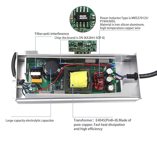 LED Power Supply 250W High-powerTransformer Waterproof IP67 12V DC Driver Adapter for Outdoor Use