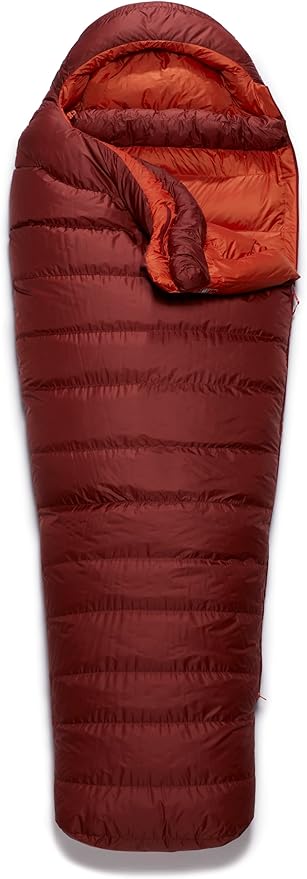 Rab Men's Ascent Down Sleeping Bag - Lightweight Warm Mummy Sleep Sack for Camping &amp Backpacking