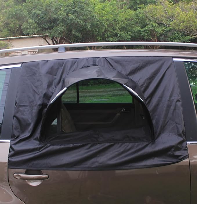MC&ampSA Window Tent SUV Tent Screen Mesh Sun Shade Cover Sleep in Car Air Flow in Keep Bugs Out for Camping Road Trip