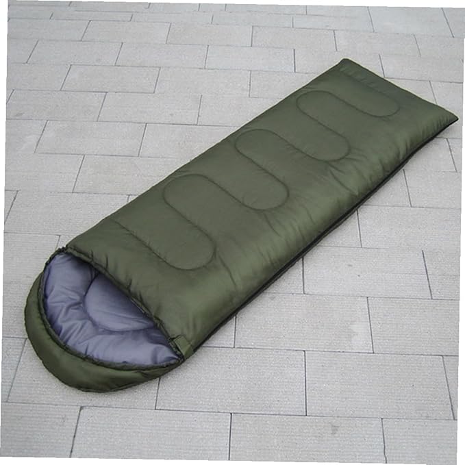 GALPADA Envelope with Hood for Camping Lightweight Outdoor for Hiking and Backpacking Compression Storage Bag Included Army Green Suitable for Spring Summer Fall