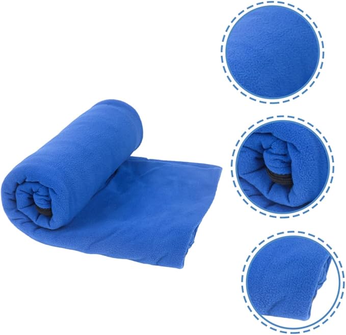 1pc Fleece Sleeping Bag for Outdoor Comfortable Picnic Blanket Washable Camping Mat Reusable Lawn Mat