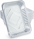 PRIME BASIC Aluminum Pans Half Size Disposable Roasting &amp Baking Pan 9x13 Deep Foil Pans (100 Pack) Extra Heavy Duty Chafing Trays for Hotels Restaurants Caterers Buffets.