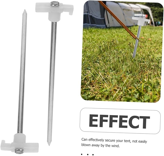 6Pcs Heavy Duty Tent Stakes for Secure Anchoring Resistant Ground Stakes for Tents Canopies Tarps and Gazebos Easy to Drive and Remove