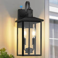 SHIMR Dusk to Dawn Outdoor Lighting Large Exterior Light Fixture Wall Mount Waterproof Outdoor Wall Light Outside Lights for House Porch Garage Patio