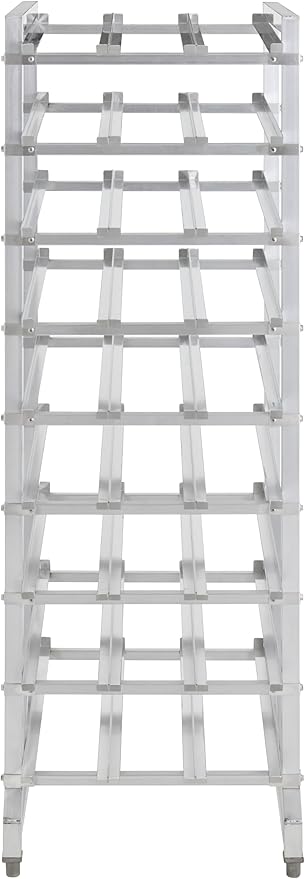 Full Size Stationary Aluminum Commercial Can Rack - Knocked Down (32L-041)