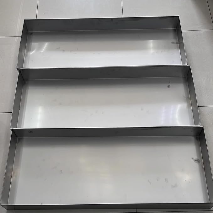 Heavy Duty 304 Stainless Steel Drip Tray - Universal AC Drain Pan for HVAC Systems Multi-Purpose Water Catcher Size 80x30cm (32x12in) Durable Water Protection
