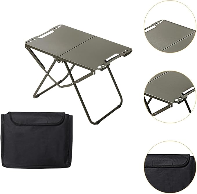 Folding Camping Table Foldable Table Multipurpose Portable Folding Table Outdoor Table for Camping Patio Barbecue Outdoor Green