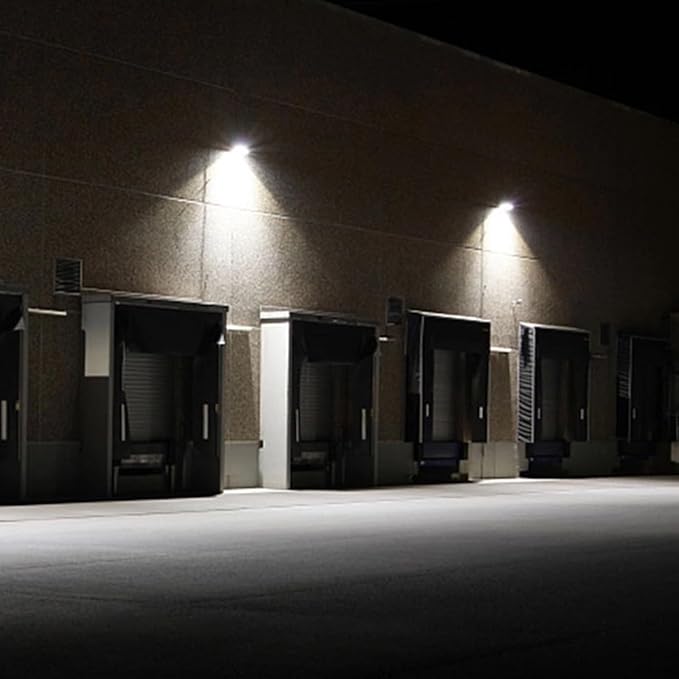 LEDONE LED Wall Pack Light High Voltage 347-480 Vac with Dusk to Dawn Photocell 25W/40W/60W/80W Selectable 3000K/4000K/5000K IP65 Outdoor Wall Pack Lighting ETL DLC Listed 2PK
