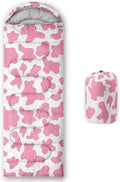 Axolotl Colorful Cats 3 Season Sleeping Bag for Kids Girls Teens - Warm and Cool Weather Pet Animal Theme Waterproof Lightweight for Traveling Outdoors Camping Equipment