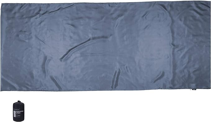 Browint Silk Sleeping Bag Liner Silk Sleep Sack Extra Wide 87x43 Lightweight Travel Sheet for Hotels More Colors for Option Reinforced Gussets