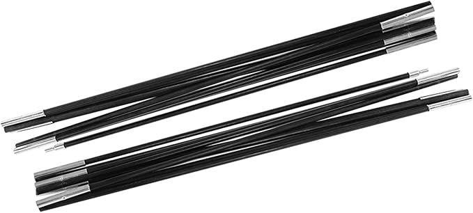 Haofy 4.9M Fiberglass Camping Tent Pole Bars Outdoor Support Rods Awning Frames Kit Tent Poles Replacement Trail Replacement Parts