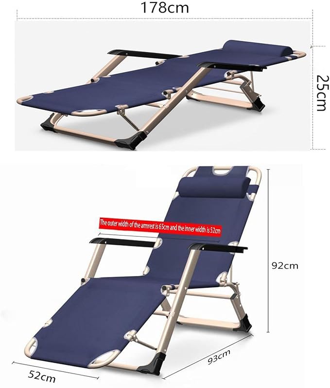 Oversized Padded Zero Gravity Chair – Folding Outdoor Recliner with Three-Speed Adjustment Super Load-Bearing Breathable Oxford Fabric