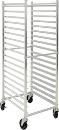 HUBERT Bun Pan Rack Aluminum 18 Pan End Load - 26 1/2 L x 20 1/4 W x 63 H