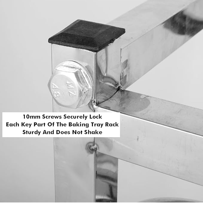 Quick Rack for Baking Pans6-Tier Heavy Duty Bread Pan Rack - Commercial Speed Rack for Bakeries Restaurants &amp Catering with Durable Flat Casters for Easy Mobility