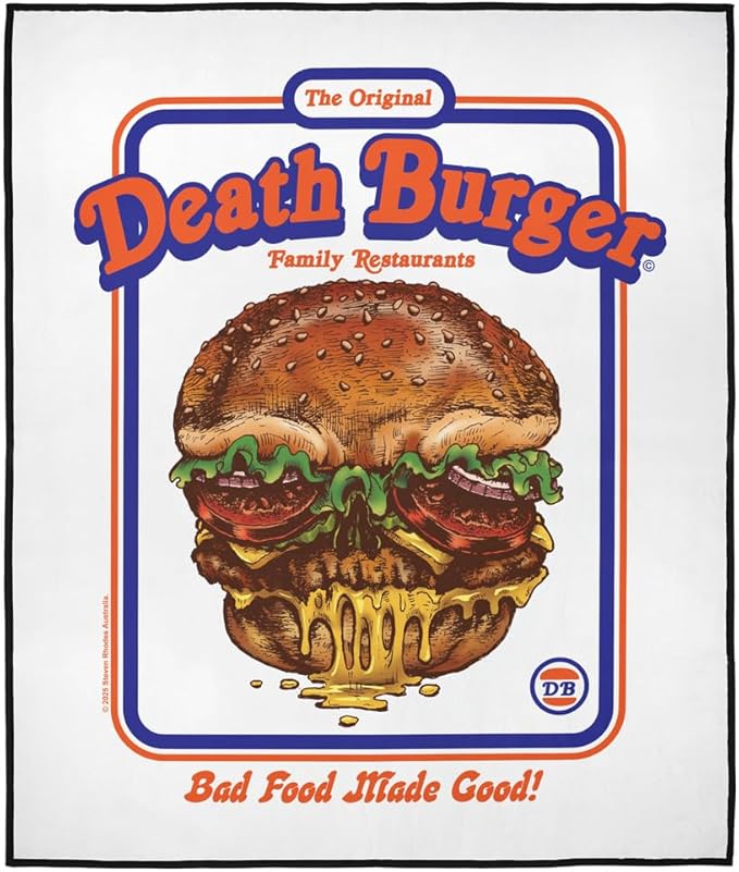 LOGOVISION Steven Rhodes Deathburger Outdoor Blanket for Picnic Beach Camping Park Tailgate 50x60