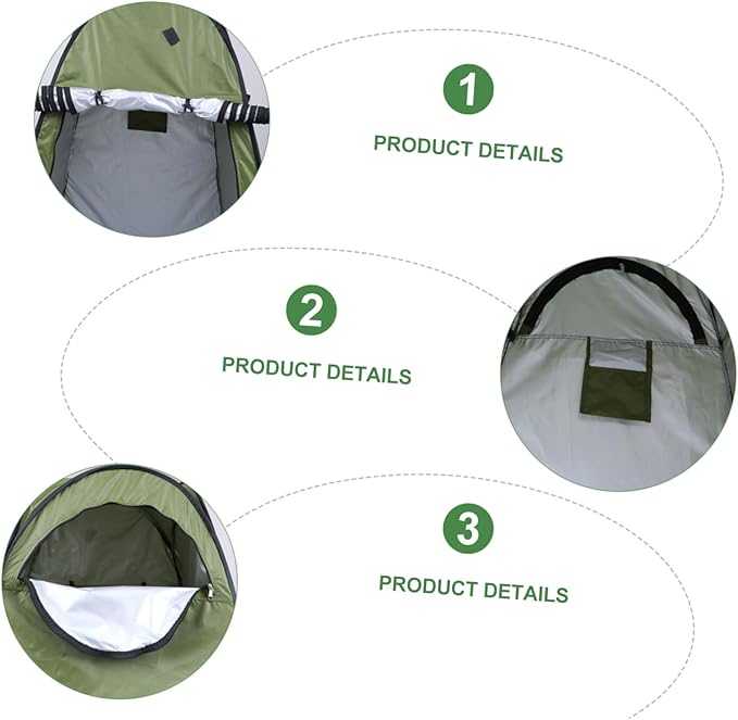 1Pc Portable Changing Clothes Tent Automatic Pop Up Privacy Shower Tent for Camping Fishing and Outdoor Activities Durable and Easy to Carry
