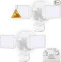 Security Lights Outdoor Flood Lights Hardwired AC Power Motion Sensor/Dusk to Dawn/ 6Hrs/Eco Dim 4 Working Modes 280W Equiv. 5000K Exterior Security Floodlight for Yard/Garage/Patio 2Pack