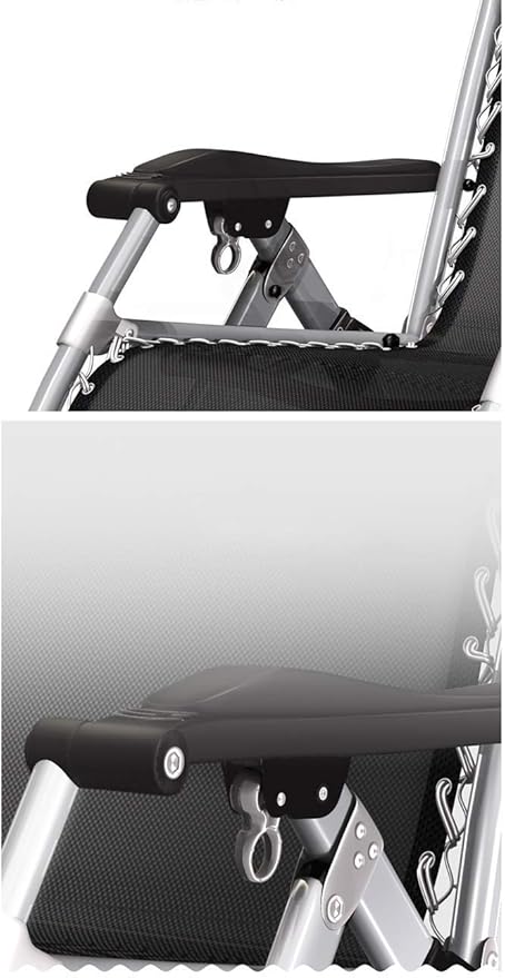 Patio Lounge Chairs Recliner Folding Chair Lunch Break Office Chair Chair Backrest Lazy Home Leisure Beach Chair Black