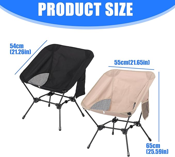 Multipurpose Portable Camping Chair Folding Design Iron Structure Outdoor Leisures Seat Suitable for Use Transportable Chair