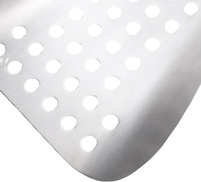 Popcorn Speed Scoop Single Handle Stainless Steel Fries Scooper Quick Fill Scooper with Holes for Snacks Candy Dessert Food Ice Dry Goods for Movie Theater Shop