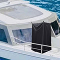 Asixxsix Boat Privacy Curtain Heavy Duty Sun Proof Oxford Cloth Hanging Changing Room with Storage Bag Water Proof Pontoon Tent for Pontoon Boats Yachts Outdoor Camping Beach