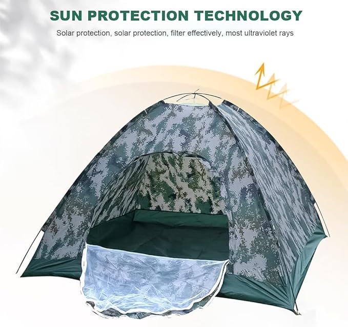 Camping Tent 1/2/3/4 Person Waterproof Family Dome Tent with Rain Fly Lightweight Outdoor Tent for Backpacking Hiking Camping Full Coverage Tent for Outdoor Accessories