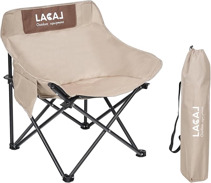 Portable Camping Chair Outdoor Folding Chair Oxford Cloth Backpacking Chair with Aluminum Frame264lbs SupportNo Installation Required