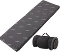 EMOOR Rollable Outdoor Mattress Compact Size (71 x 24in) Dark Gray Portable Camping Bed Japanese Futon Mattress Sleeping on The Floor