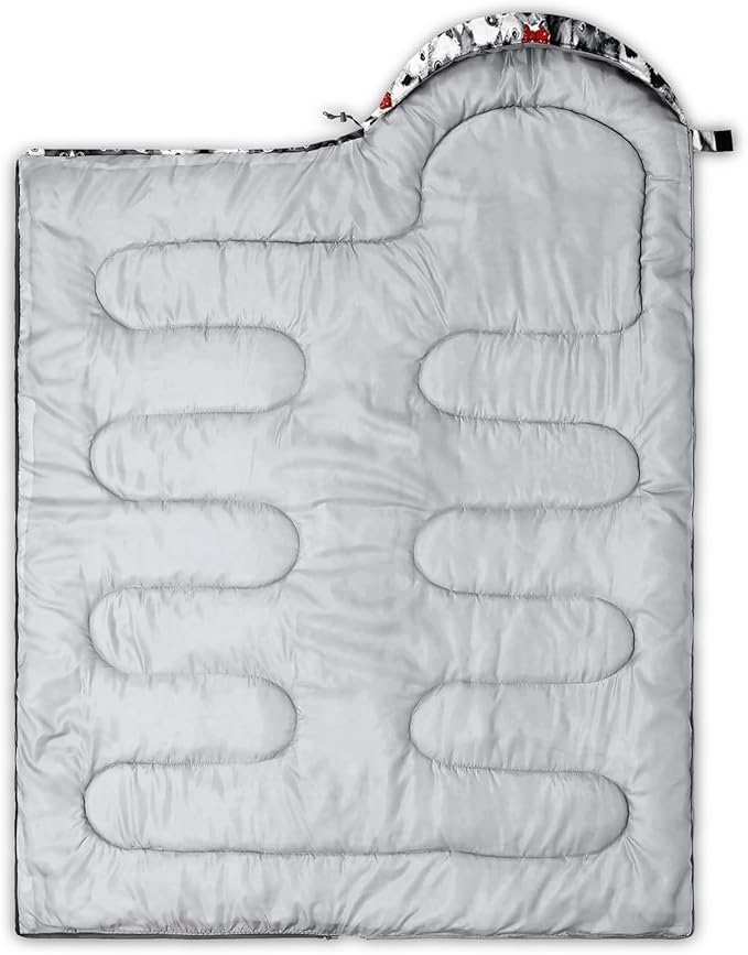 QOOMO Camping Sleeping Bags3 Season Warm &amp Cool WeatherLightweightWaterproof Sleeping Bags for Adults &amp KidsTravelingand OutdoorsCamping Gear Equipment