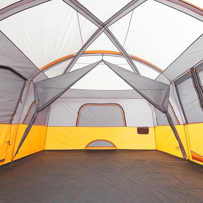 CORE Tent for Family Camping | 10 Person / 11 Person / 12 Person Large Multi Room Cabin Tents for Car Camping &amp Outdoor Adventures