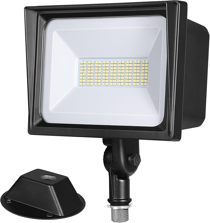 DEWENWILS 65W LED Flood Light Outdoor with Knuckle Mount 6670 LM Super Bright IP65 Waterproof LED Security Flood Light 5000K Daylight for Landscape Garden Yard GarageDriveway UL Listed