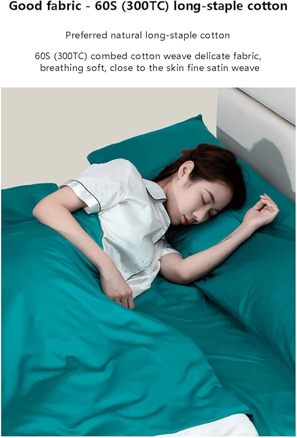 RUZGAR Sleeping Bag Liner Large Small Sized Travel Sheet 300 Thread Count Long Staple Cotton Ultra Lightweight Sleep Liner Single Double Travel Bed Sheet (Color : Blue A Size : 160x210cm-63x82)