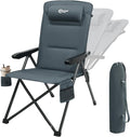 Portal Reclining Camping Chair High Back Folding Lawn Chair with Adjustable Reclining for Adults Oversized Chair for Garden Porch Outdoor Camping