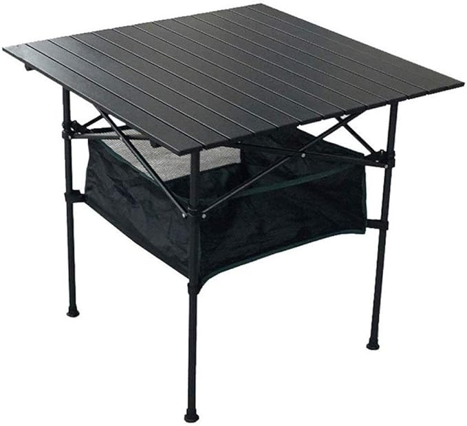 Portable Camping TableAluminum Folding Table Ultralight Camp Table with Carry Bag Collapsible Table Top with Storage Bag Outdoor Dining Table
