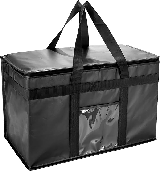 Yalin XXXL Large Insulated Cooler Bag Styrofoam Cooler of Keep Food Hot or Cold Reusable Double Zipper Food Delivery Bag for Grocery Shopping 23 W x 15 H x 14 D