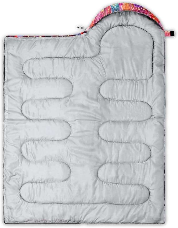AILONEN Cartoon Camping Sleeping Bag for Boys Girls AdultsLightweight &amp Waterproof3 Season Warm &amp Cold WeatherPortablePrinted Sleeping BagTravelingCampingHiking