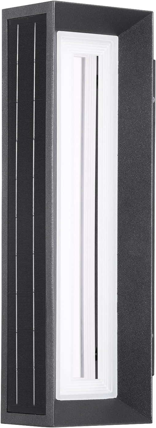 Solar Exterior Lighting Fixtures 20.5 Waterproof Front Porch Light 3000K LED Outdoor Sconce Lights Modern Outdoor Wall Sconces Extra Large Wall Lantern for House Garage Doorway Patio