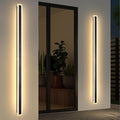 Modern Outdoor Wall Light 79 Inch 2PC Long Exterior Wall Lighting IP65 Waterproof 3000K-6000K Dimmable LED Outdoor Wall Sconce Linear Long Wall Light for House Exterior Patio Garage